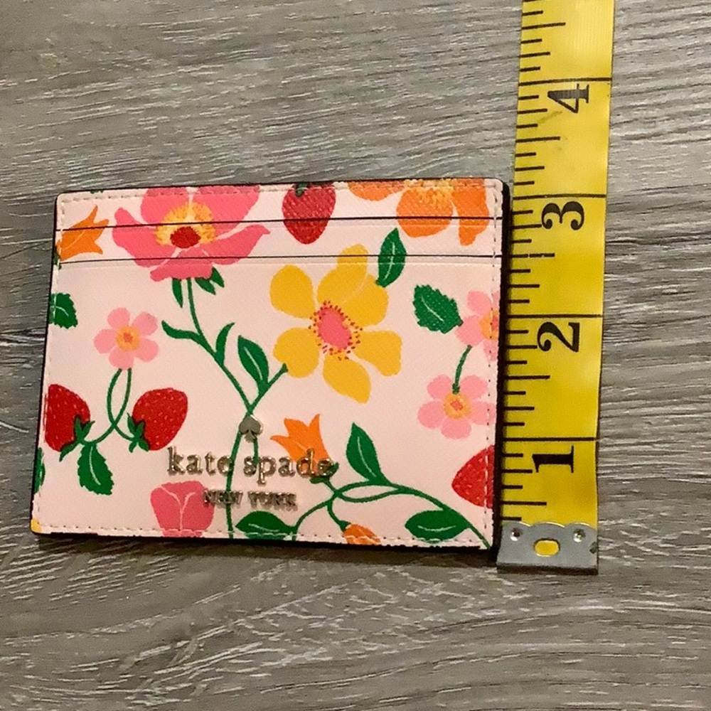 Kate Spade Floral Card Holder - Pink, Yellow, and Green - Picture 6 of 6